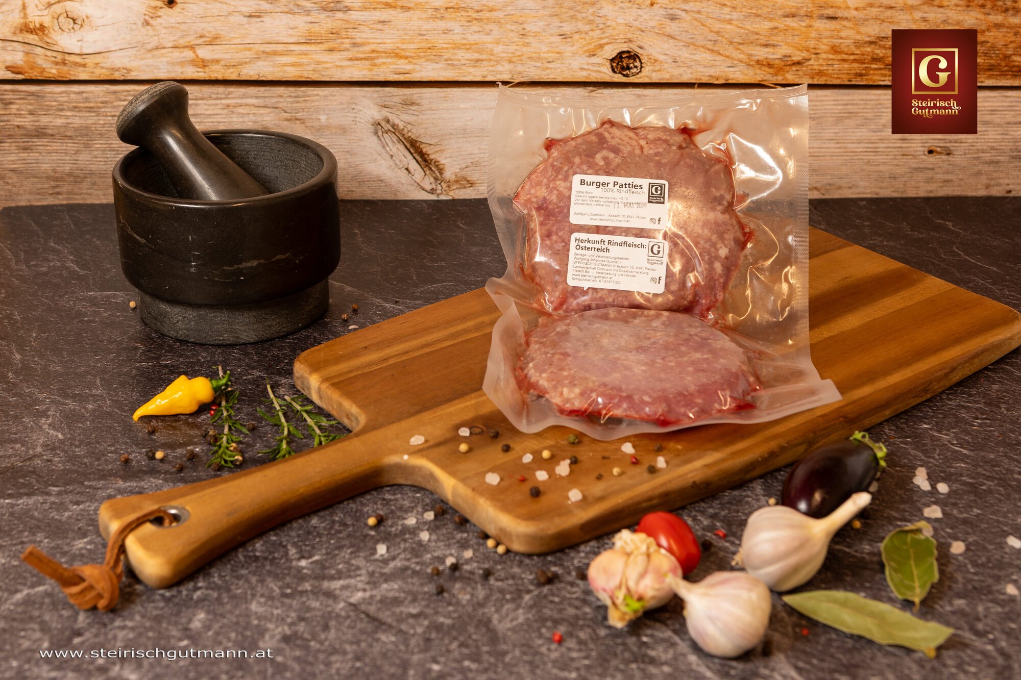 Burger Patties mariniert*100% Rind